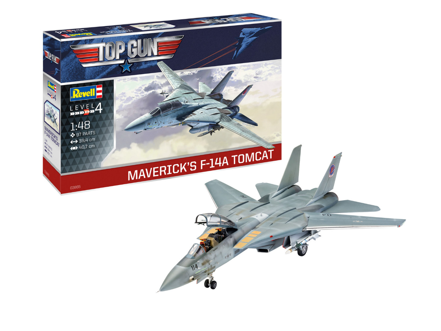 Revell Model Kit Maverick's F-14A Tomcat ‘Top Gun’ 1:48