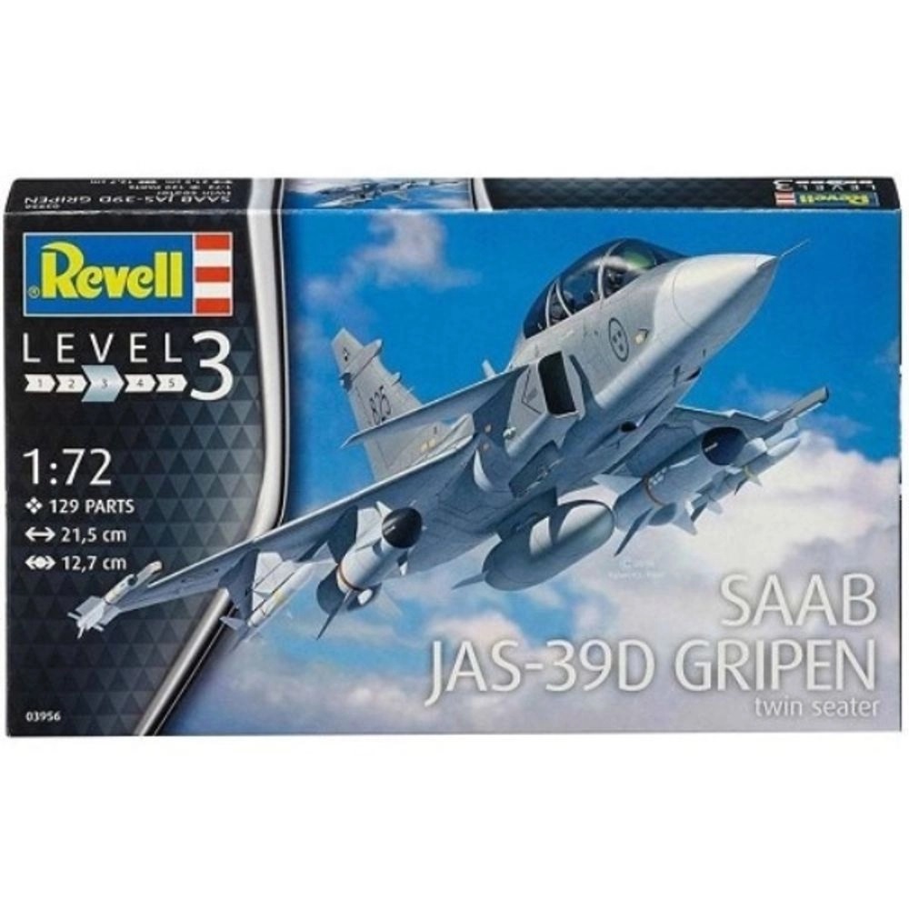 Revell Model Kit SAAB JAS-39D Gripen Twin Seater 1:72