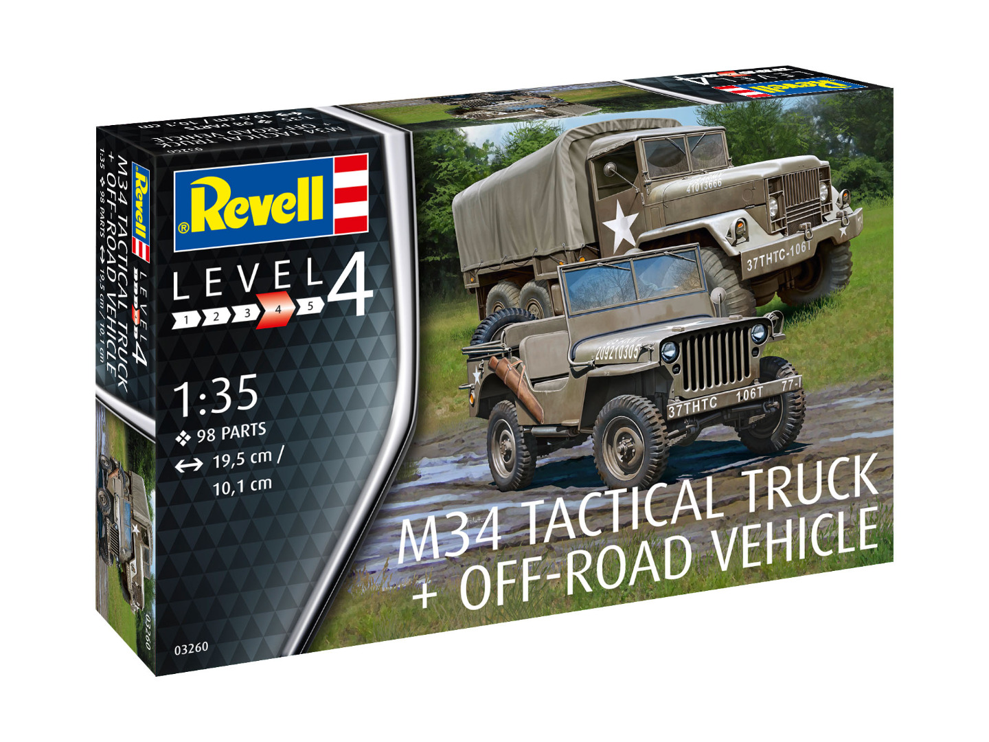 Revell Model Kit M34 Tactical Truck + Off-Road Vehicle 1:35