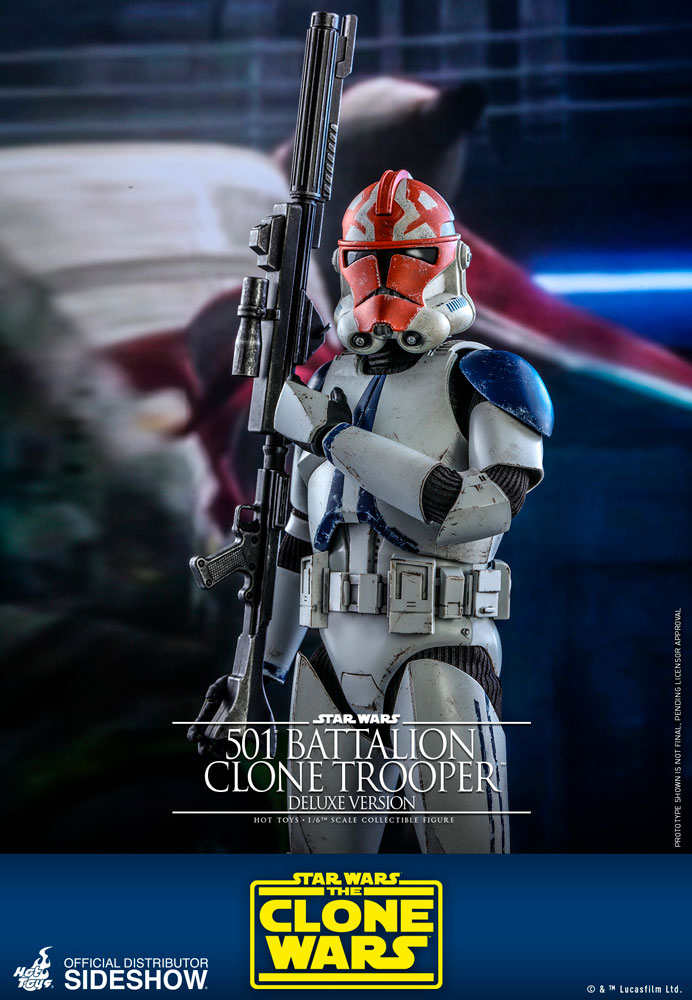 Star Wars: The Clone Wars - Deluxe 501st Battalion Clone Trooper 1:6 Scale 