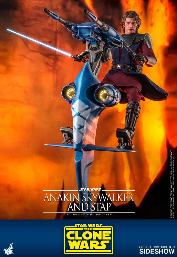 Star Wars: The Clone Wars - Anakin Skywalker and STAP 1:6 Scale Figure Set 