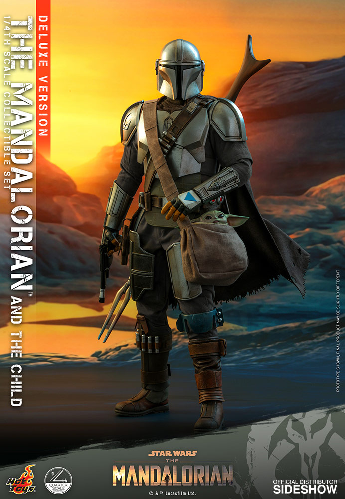 Star Wars: The Mandalorian - Deluxe The Mandalorian and The Child 1:4 Scale