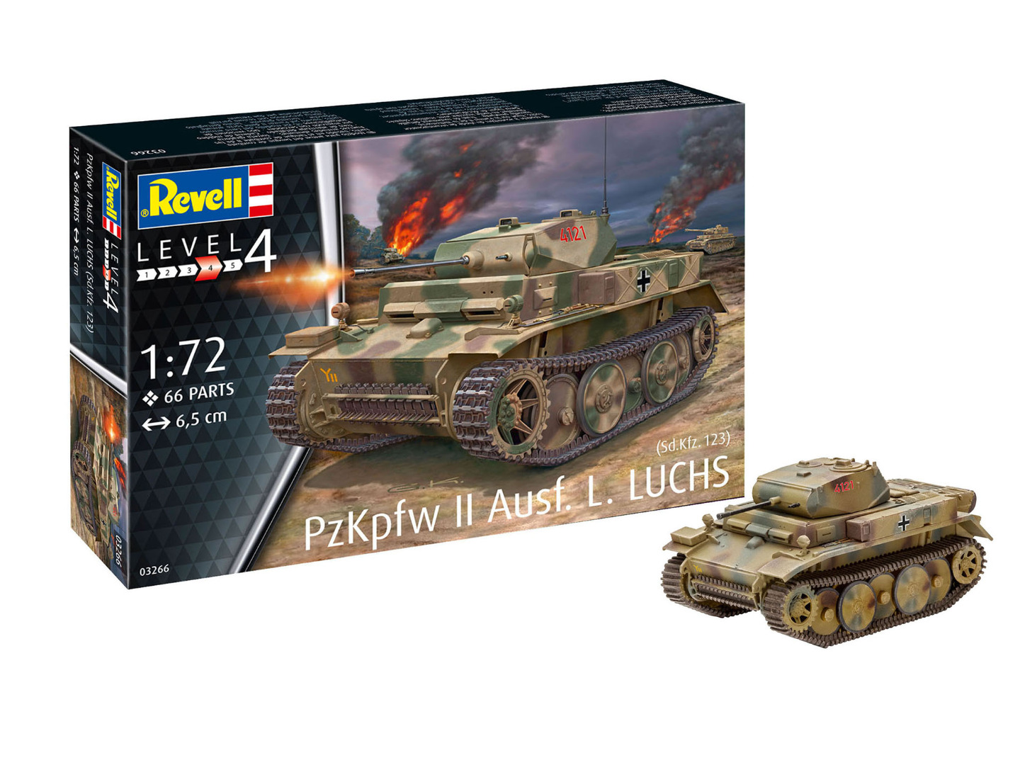 Revell Model Kit PzKpfw II Ausf.L LUCHS (Sd.Kfz.123) 1:72