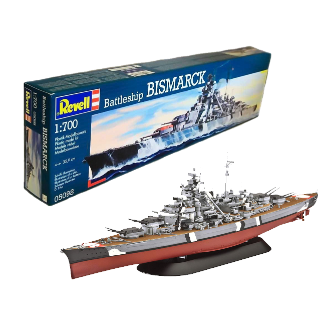 Revell Model Kit Battleship BISMARCK Scale 1:700