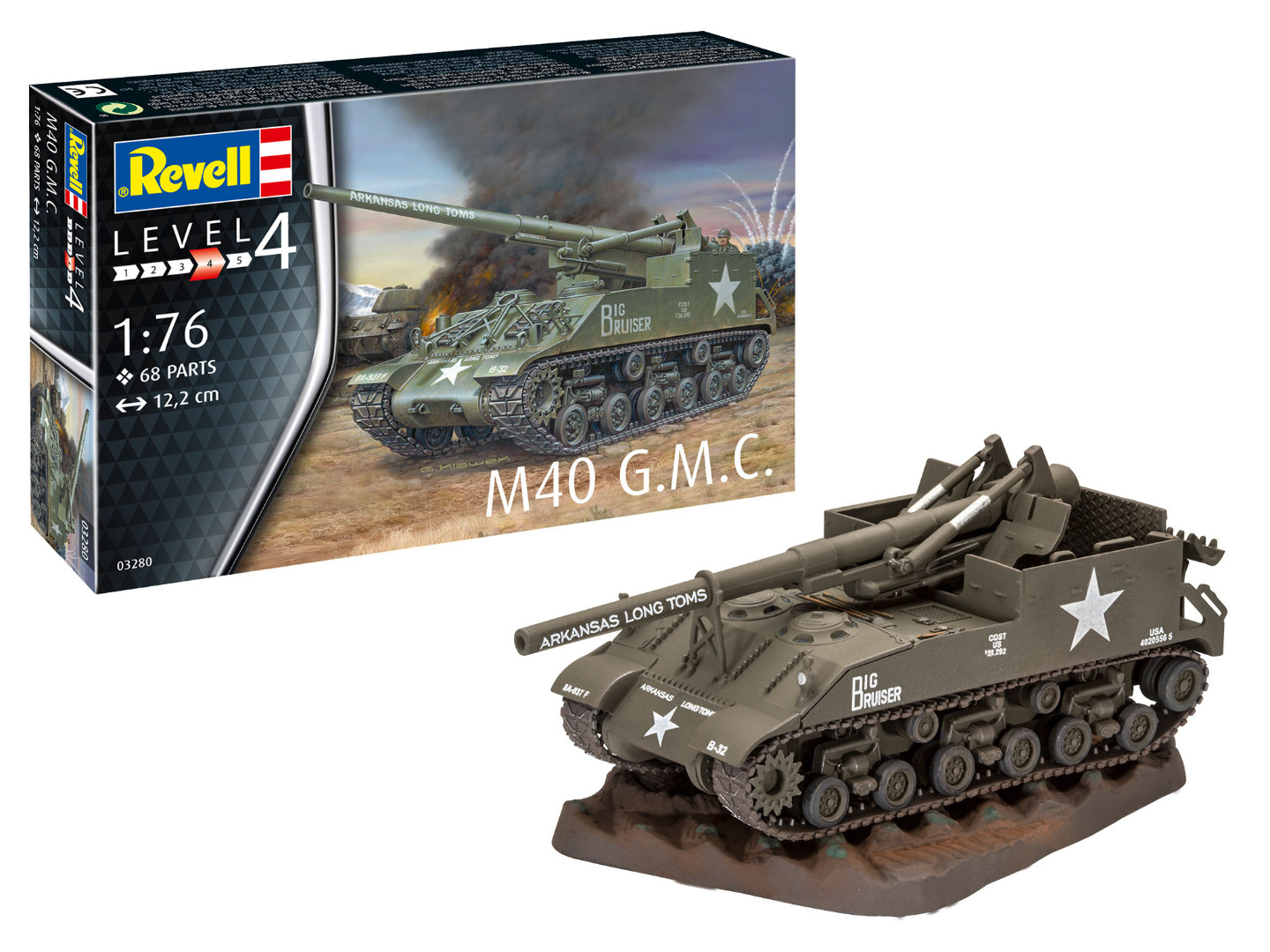Revell Model Kit M40 G.M.C 1:76