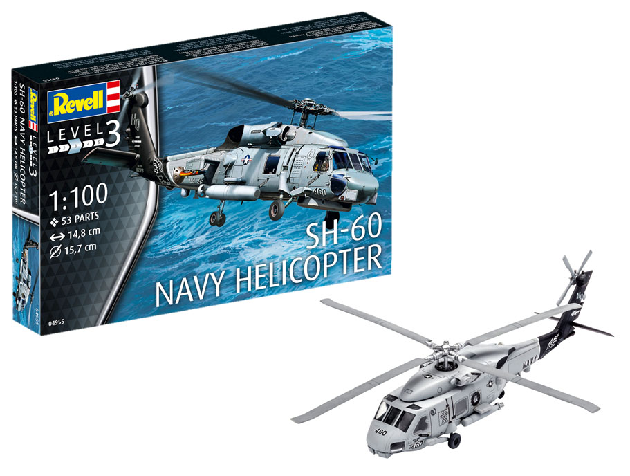 Revell Model Kit SH-60 Navy Helicopter 1:100