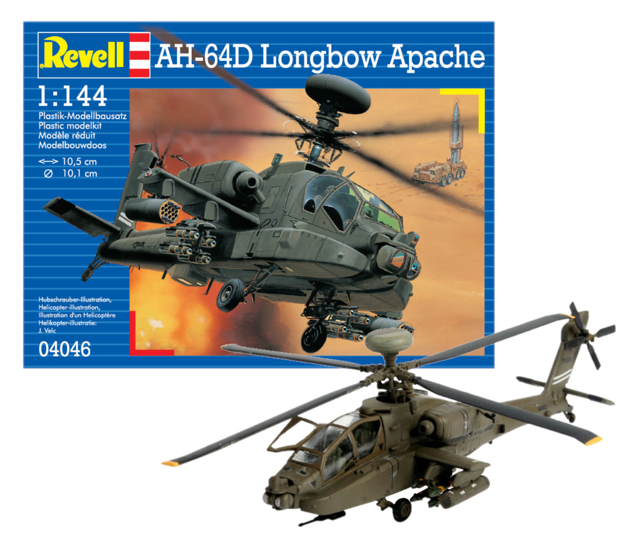 Revell Model Kit AH-64D Longbow Apache Scale 1:144