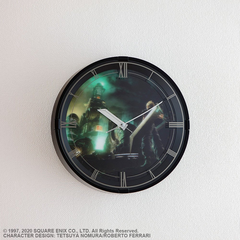 Final Fantasy VII Remake Wall Clock with Sound Cloud Model