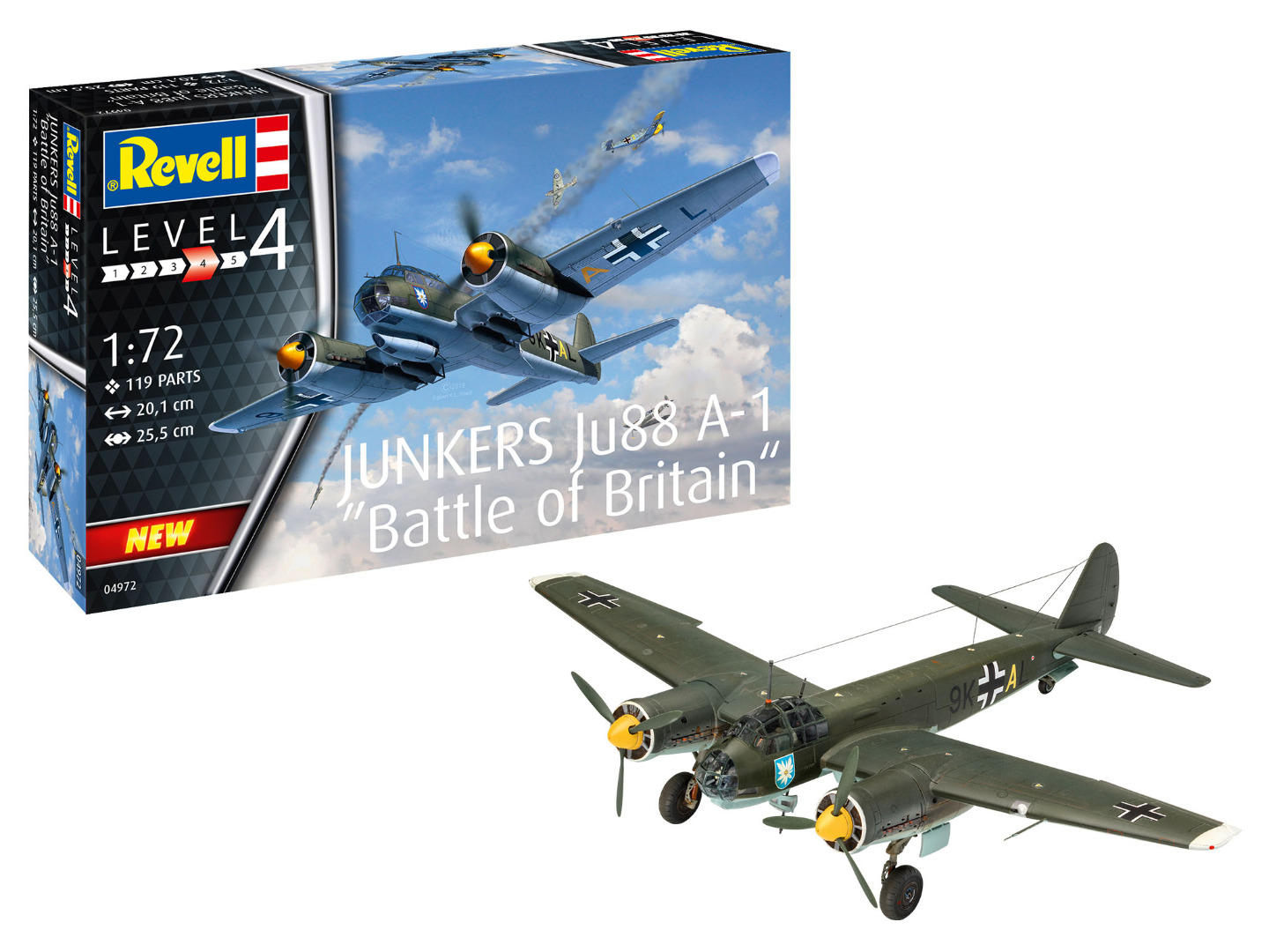 Revell Model Kit Junkers Ju 88 A-1 Battle of Britain Scale 1:72