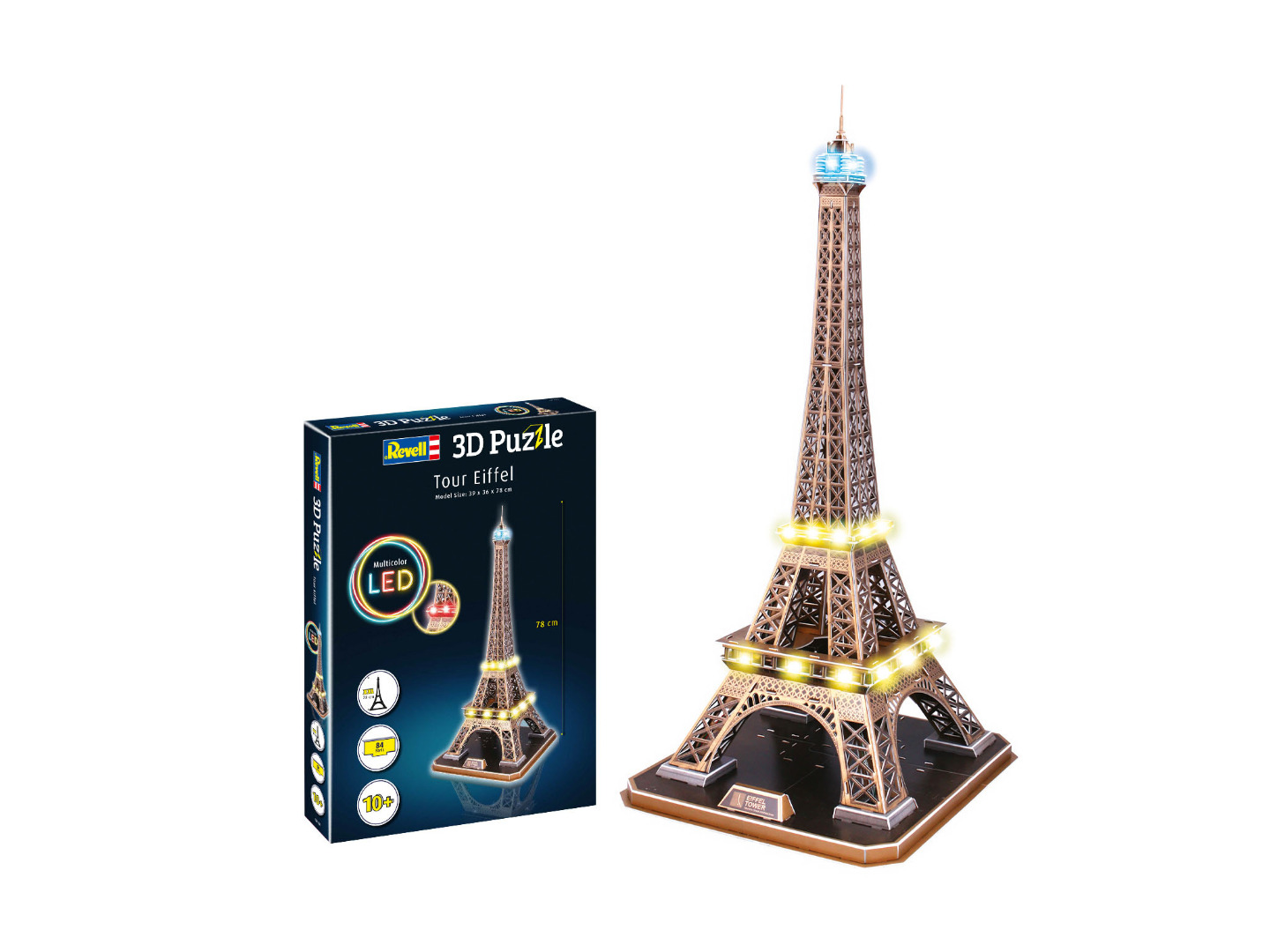 Revell 3D Puzzle Tour Eiffel Multicolor LED