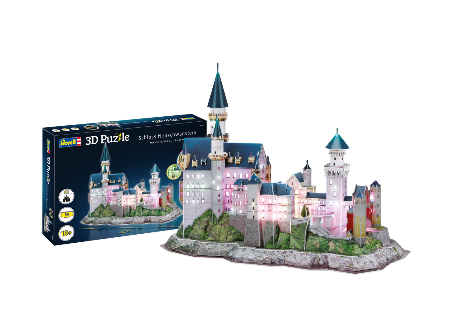 Revell 3D Puzzle Schloss Neuschwanstein Multicolor LED