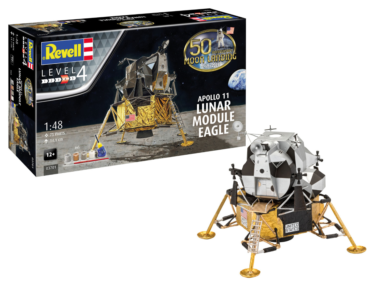 Revell Model Set Apollo 11 Lunar Module Eagle 1:48