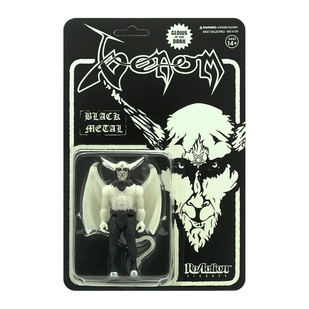 Venom ReAction Action Figure Black Metal (Glow In The Dark) 10 cm