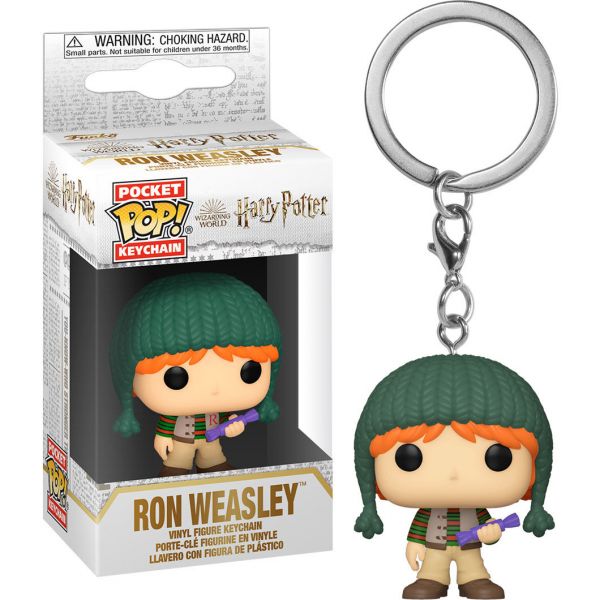 Funko POP! POP Keychain: Harry Potter Holiday - Ron 4 cm