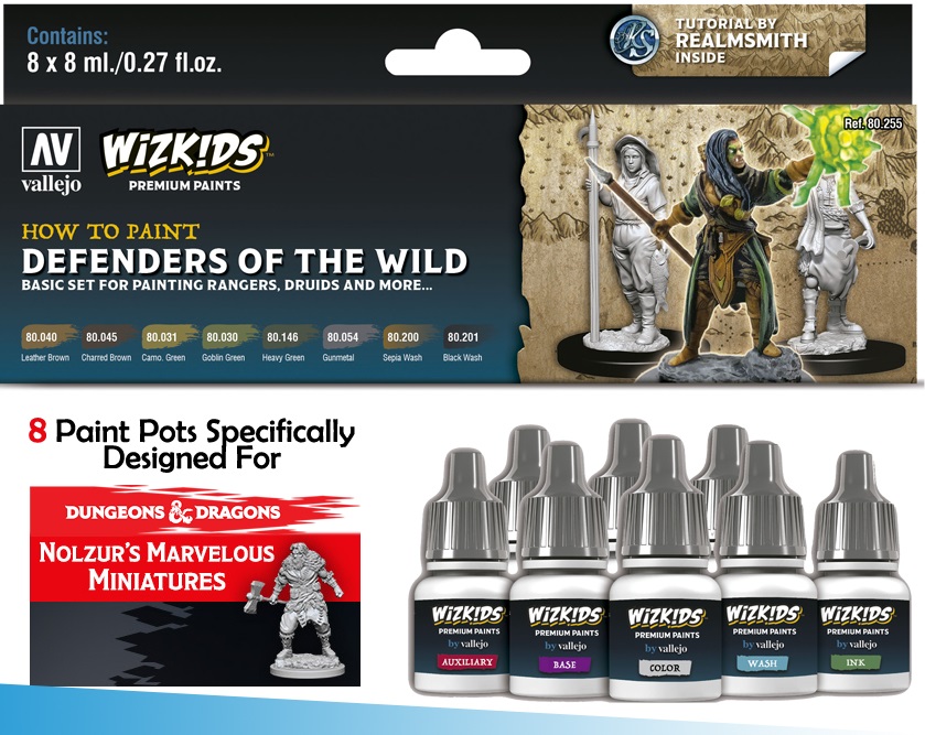 Vallejo (80.255) Wizkids Premium Paint Set Defenders of the Wild (8x8ml)