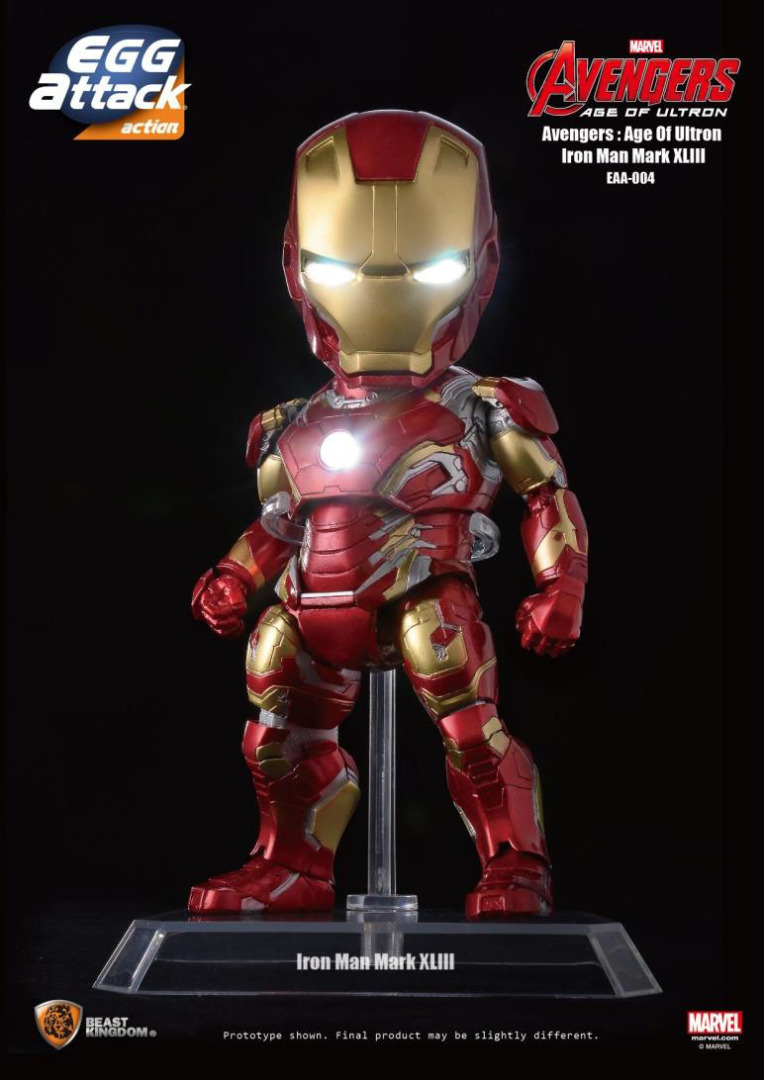 Avengers Age of Ultron Egg Attack Action Figure Iron Man Mark XLIII 16 cm