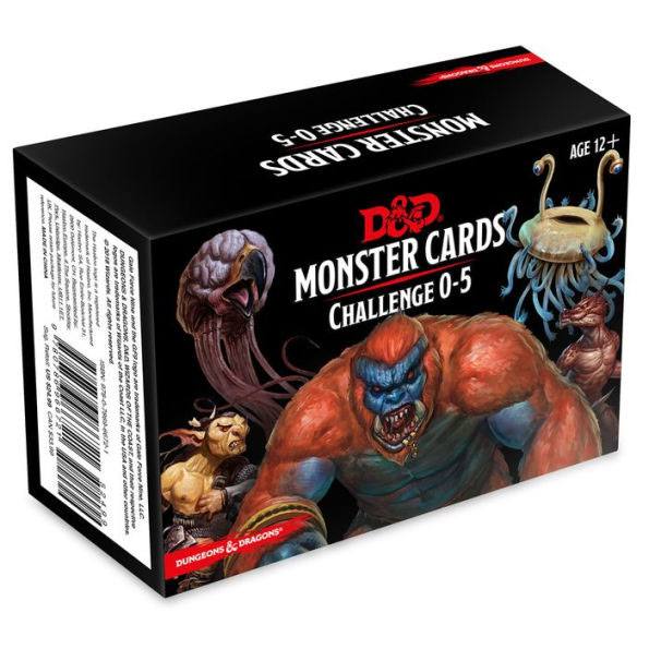 Dungeons & Dragons Spellbook Cards: Monsters 0-5 Deck *English Version*