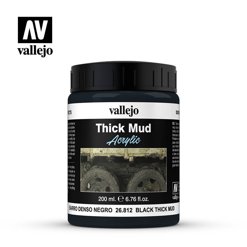 Vallejo Diorama Effectts Thick Mud Black Mud 26812