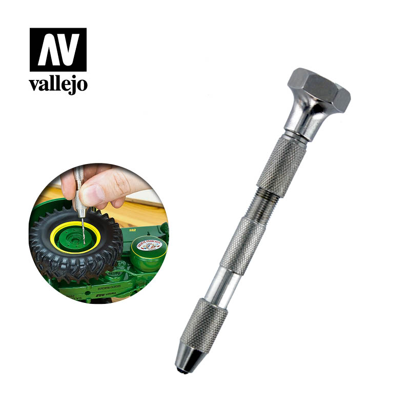 Vallejo Spin Top Pin Vice Double Ended - Hand Drill T09001