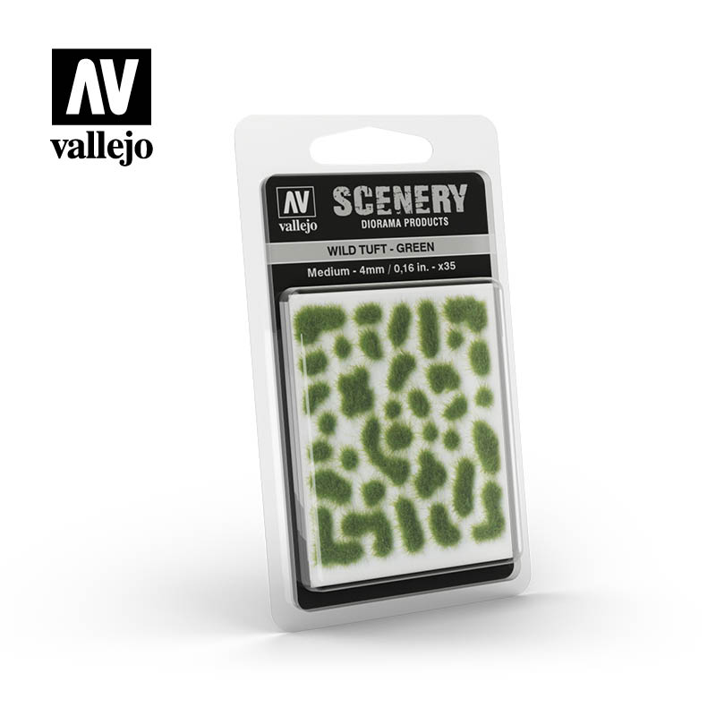 Vallejo Wild Tuft Medium – Green SC406
