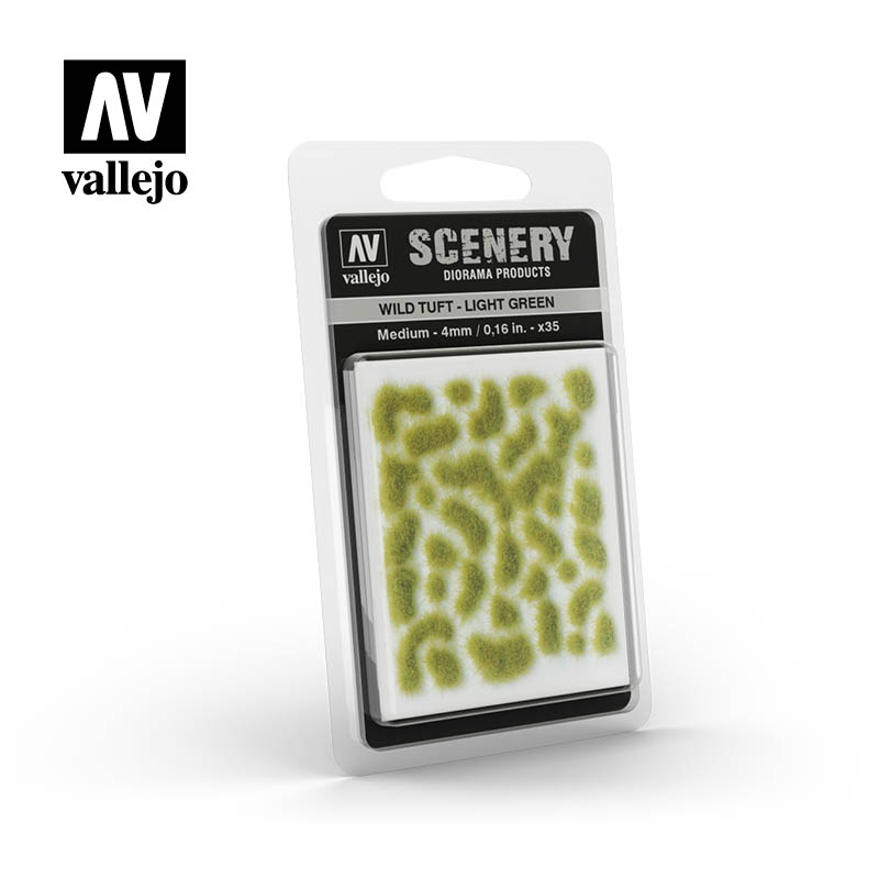 Vallejo Wild Tuft Medium – Light Green SC407
