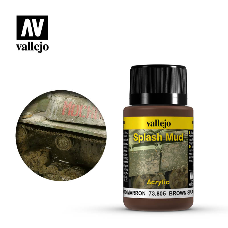 Vallejo Weathering Effects - Brown Splash Mud 73805 