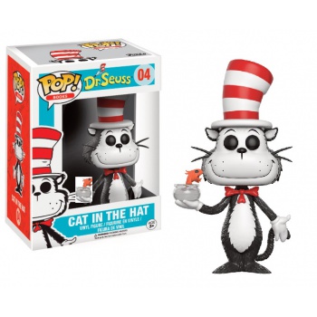 Funko POP! Books Dr. Seuss - Cat In The Hat Flocked With fish bowl Lim. Ed.