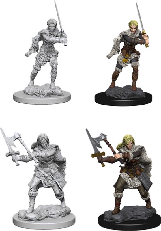 Dungeons and Dragons: Nolzur's Marvelous Miniatures- Human Female Barbarian