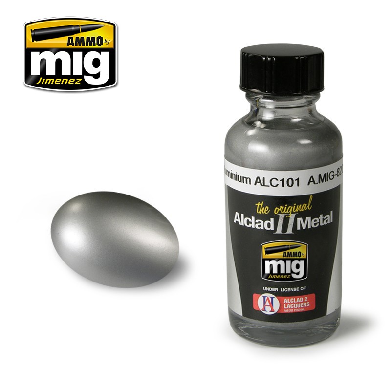AMMO of Mig Jimenez ALCLAD II Metal Aluminium 30 ml ALC101