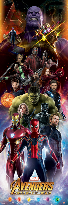 Pyramid Door Posters - Avengers: Infinity War (Characters) (158 x 53 cm)