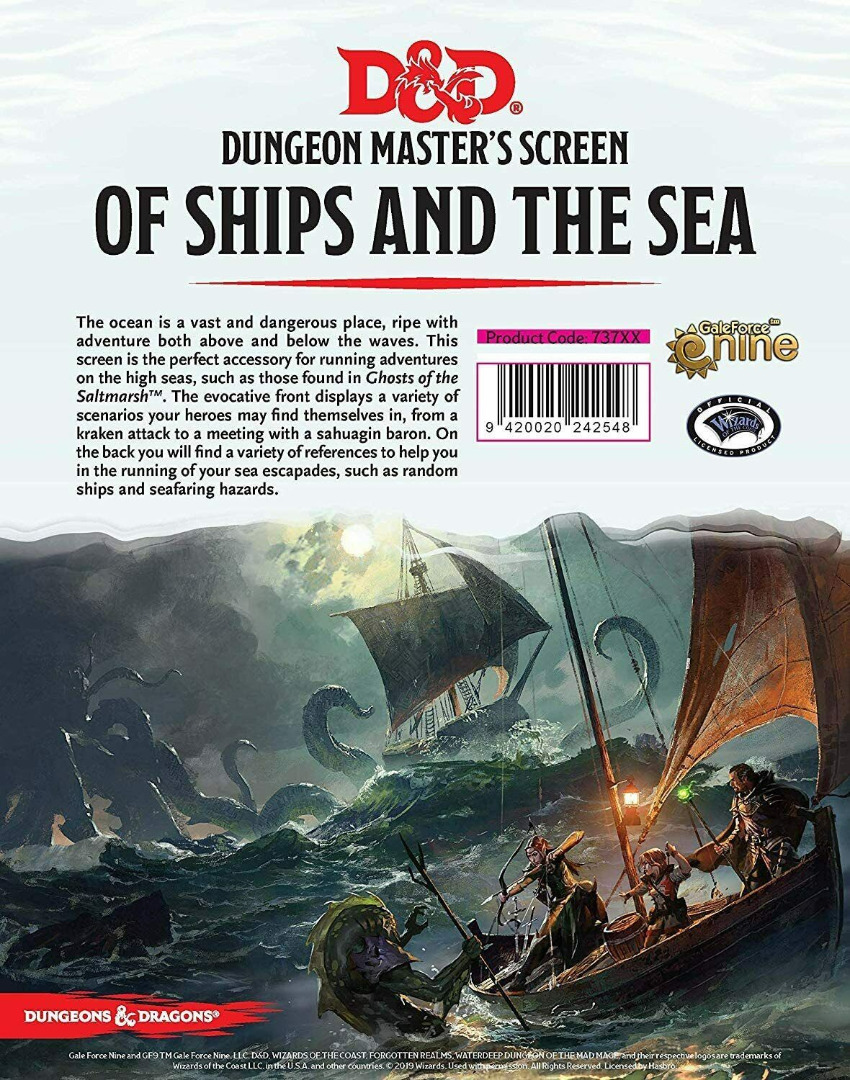 Dungeons & Dragons: Dungeon Master's Screen - Of Ships & The Sea 