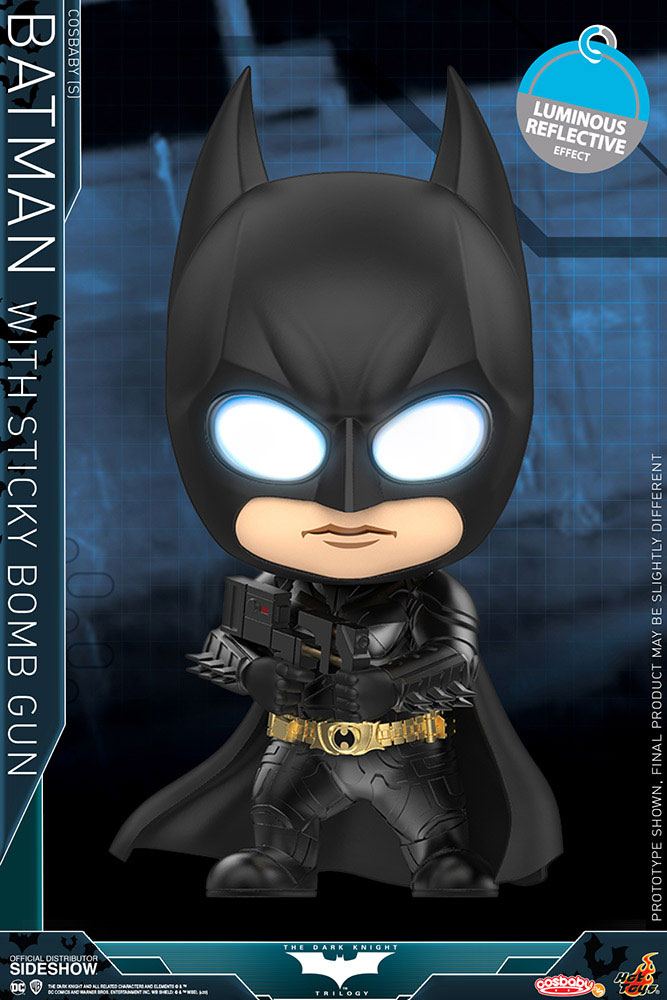 Batman: Dark Knight Trilogy Cosbaby Mini Figure Batman with Sticky Bomb Gun