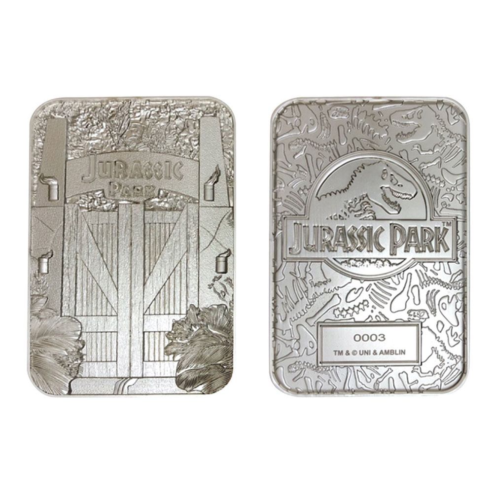 Jurassic Park Replica Metal Entrance Gates (silver plated)