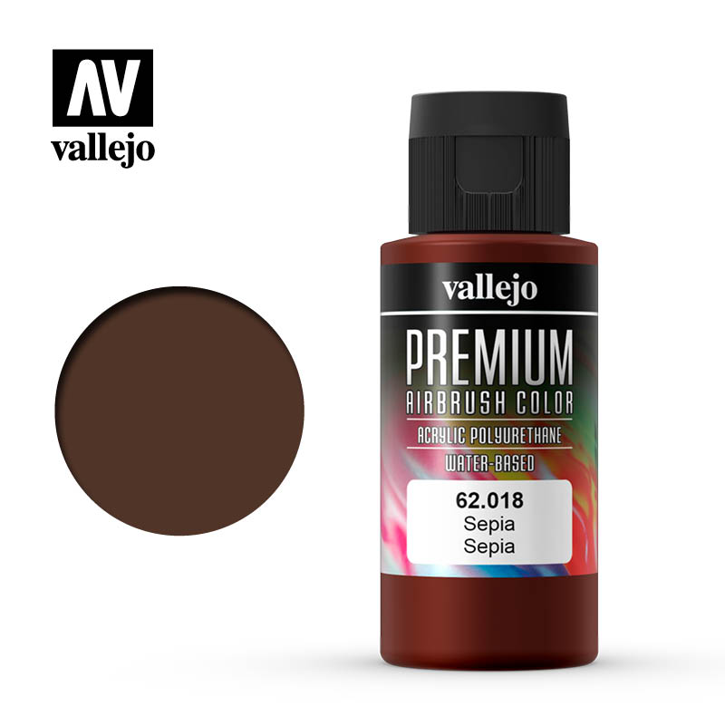 Vallejo Premium Airbrush Color Sepia 62018 