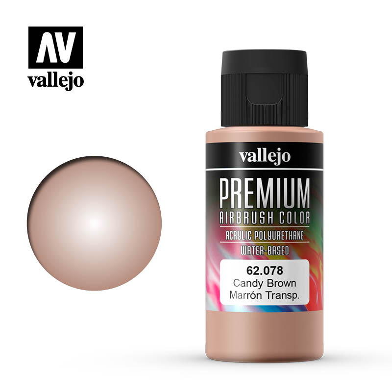 Vallejo Premium Airbrush Color Candy Brown 62078 