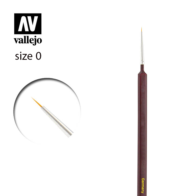Vallejo Brush Round Synthetic Triangular Size 0