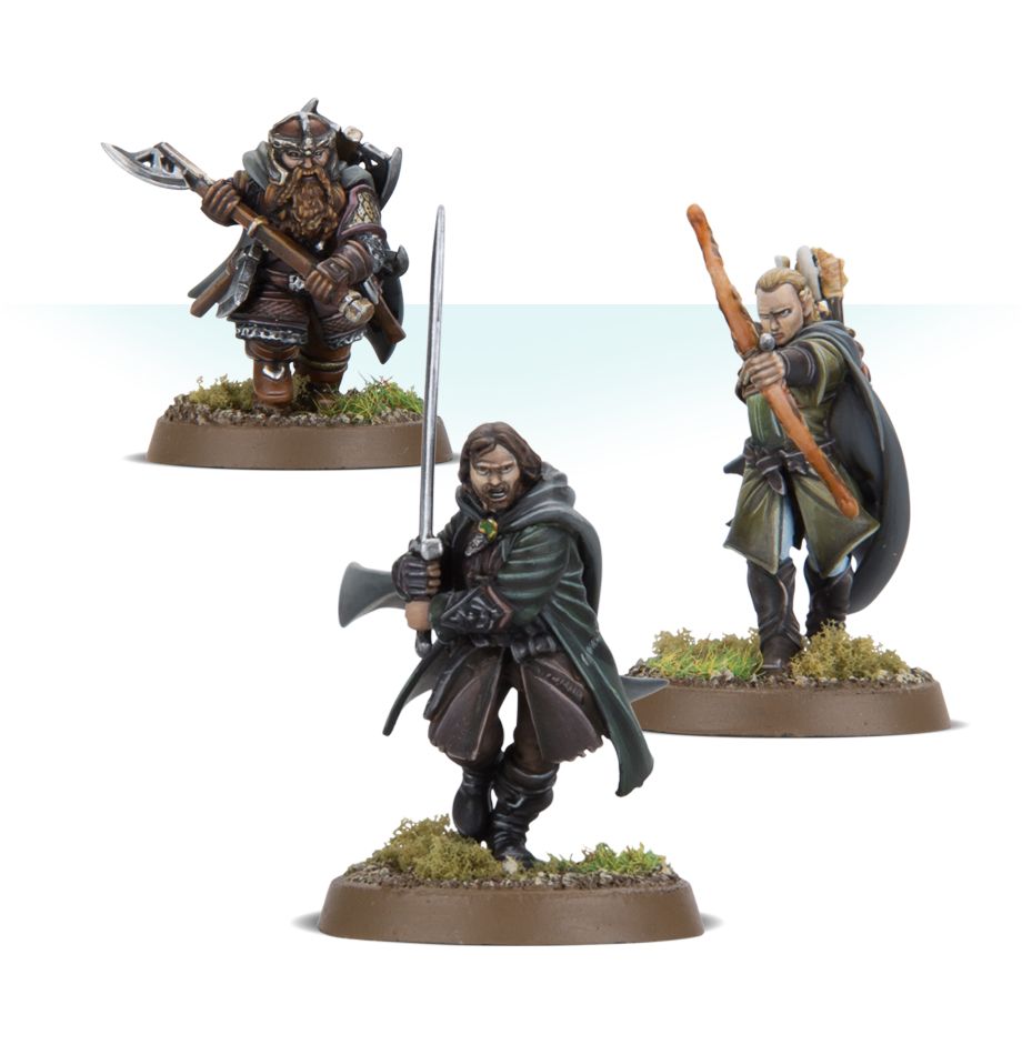 The Lord of The Rings: The Three Hunters Unpainted Miniatures