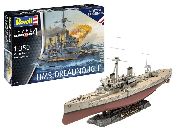 Revell Model Kit HMS Dreadnought Scale 1:350