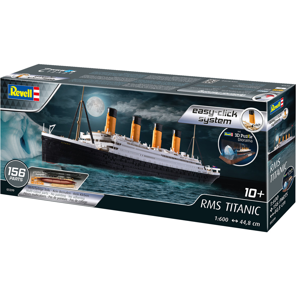 Revell Model Kit RMS Titanic + 3D Revell Puzzle Diorama Scale 1:600