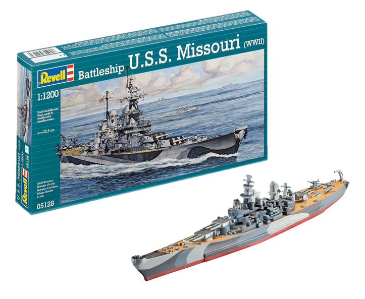 Revell Model kit Battleship U.S.S. Missouri (WWII) 1:1200