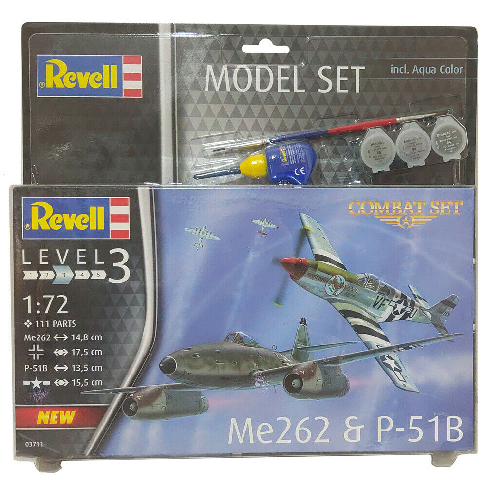 Revell Model Set Combat Set Me262 & P-51B Scale 1:72