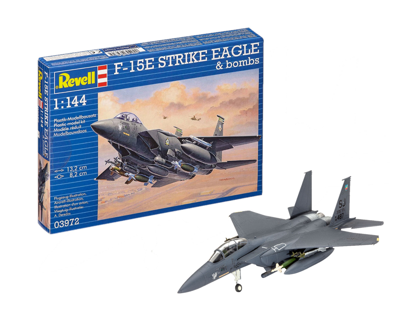 Revell Model Kit F-15E STRIKE EAGLE & bombs Scale 1:144