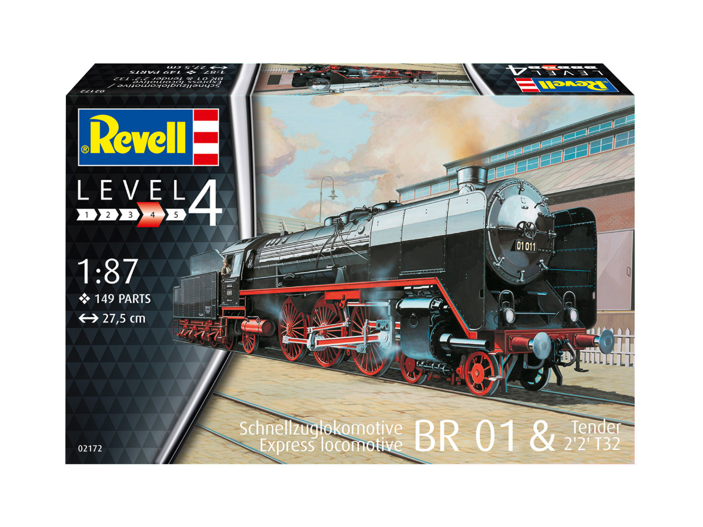 Revell Model Set Express locomotive BR01 with tender 2'2' T32 Scale 1:87