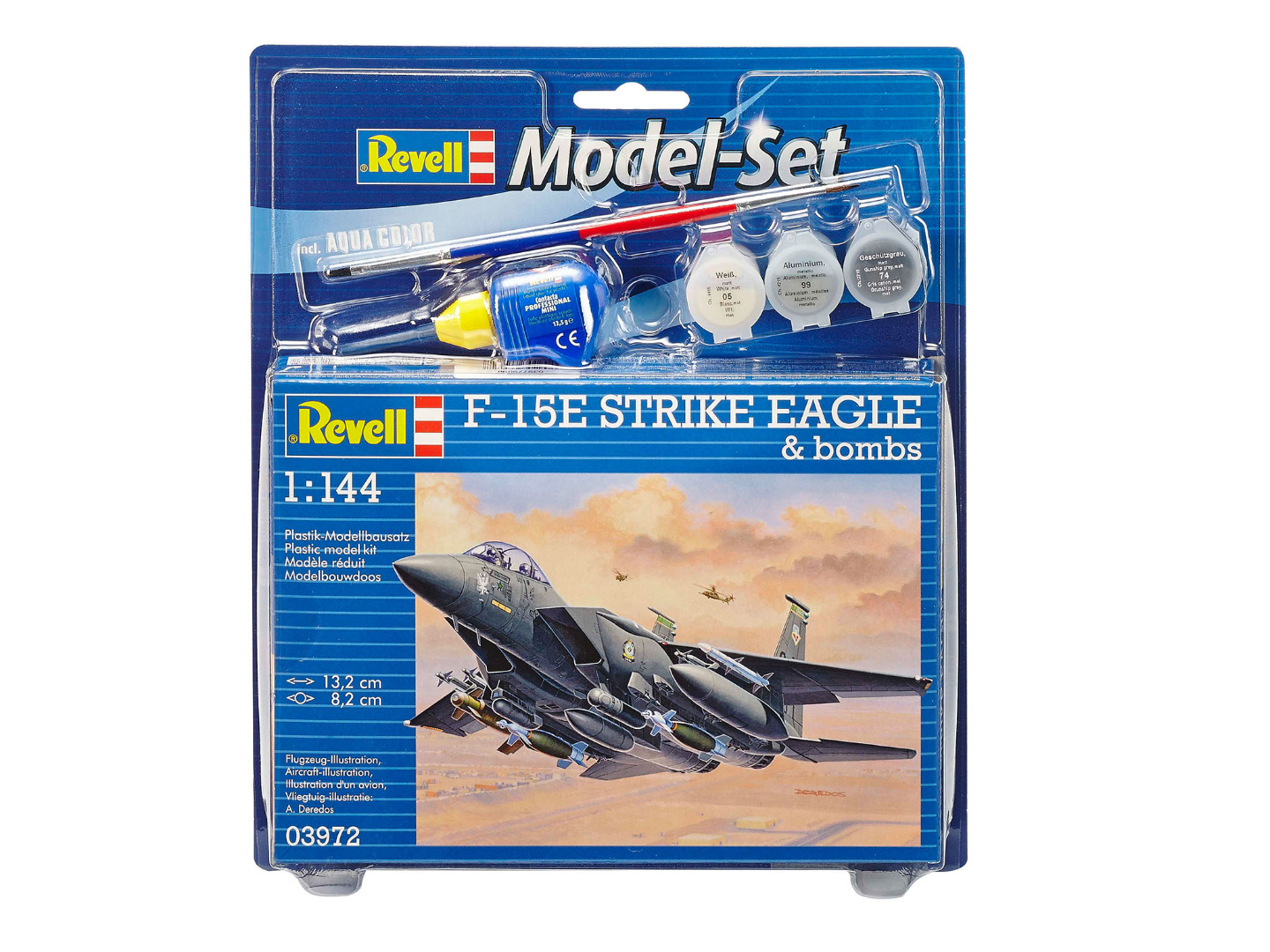 Revell Model Set F-15E Strike Eagle & bombs Scale 1:144
