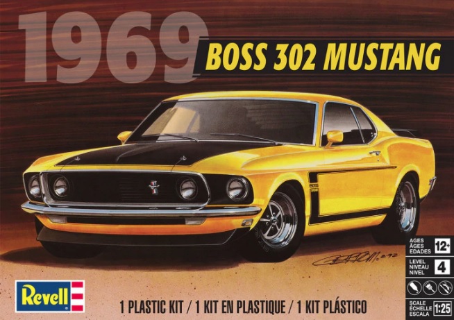 Revell Model Kit 69 Boss 302 Mustang  Scale 1:25
