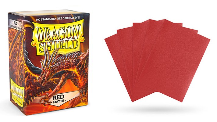 Dragon Shield Matte Sleeves - Red ‘Moltanis’ (100 sleeves)