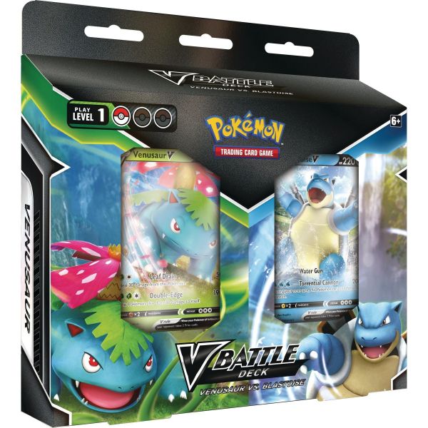 Pokémon: V Battle Deck Bundle Venusaur vs. Blastoise English