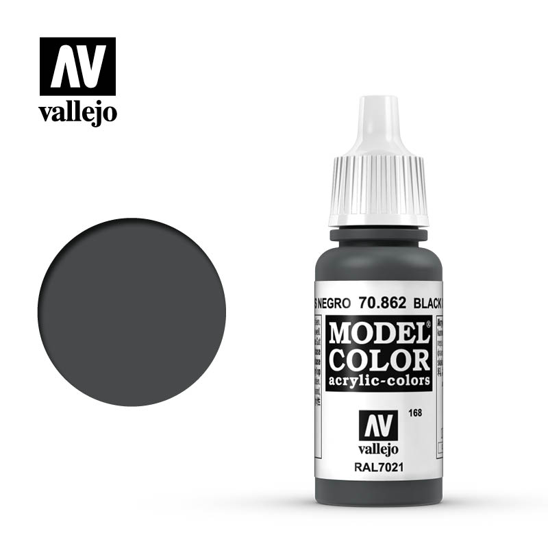 Vallejo Model Color Black Grey 70862