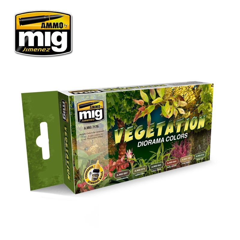 AMMO of Mig Jimenez Vegetation Diorama Colors Set AMIG7176