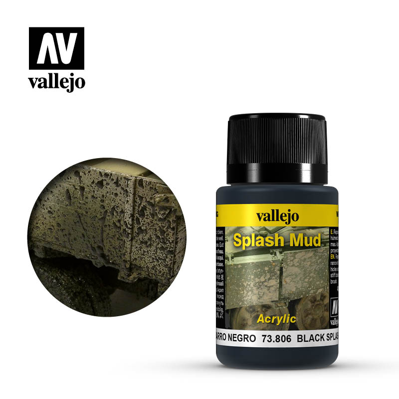 Vallejo Weathering Effects - Black Splash Mud 73806